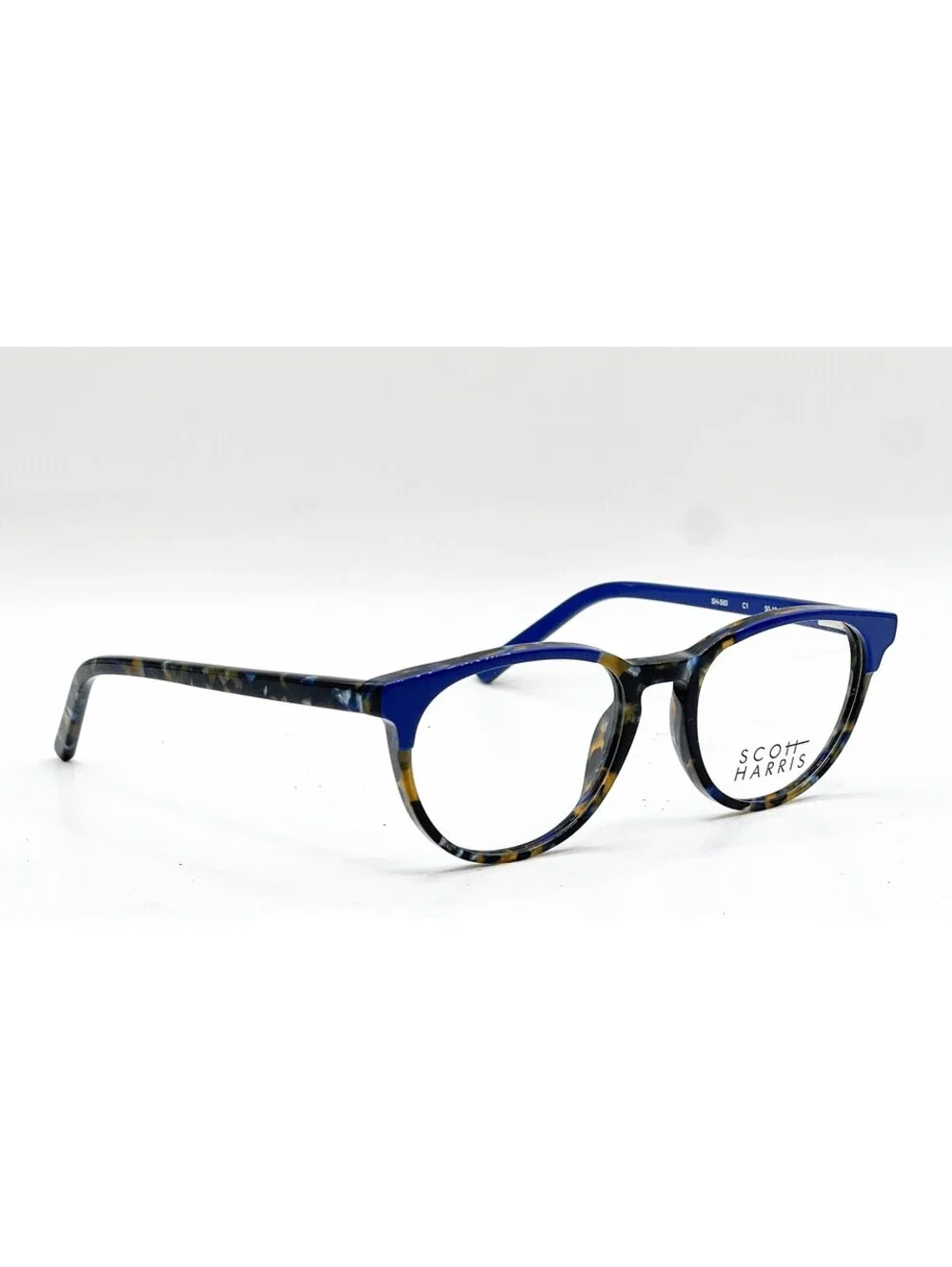 Scott Harris Sh-560 C1 Blue Marble Authentic Eyeglasses 50-18-138